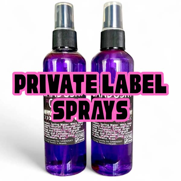 Spray d'aromathérapie à marque privée | Personnalisé | Minimum faible pour la vente par Raven’s Hearth