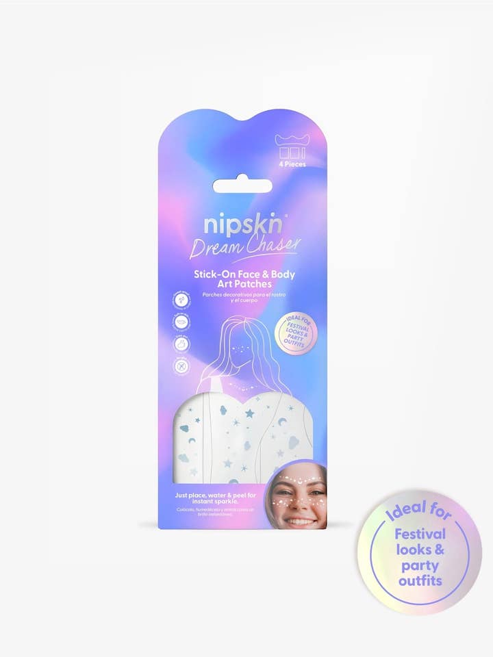 Dream Chaser – Holographic Stick-On Face & Body Art Patches for wholesale by Nipskin Stickwear