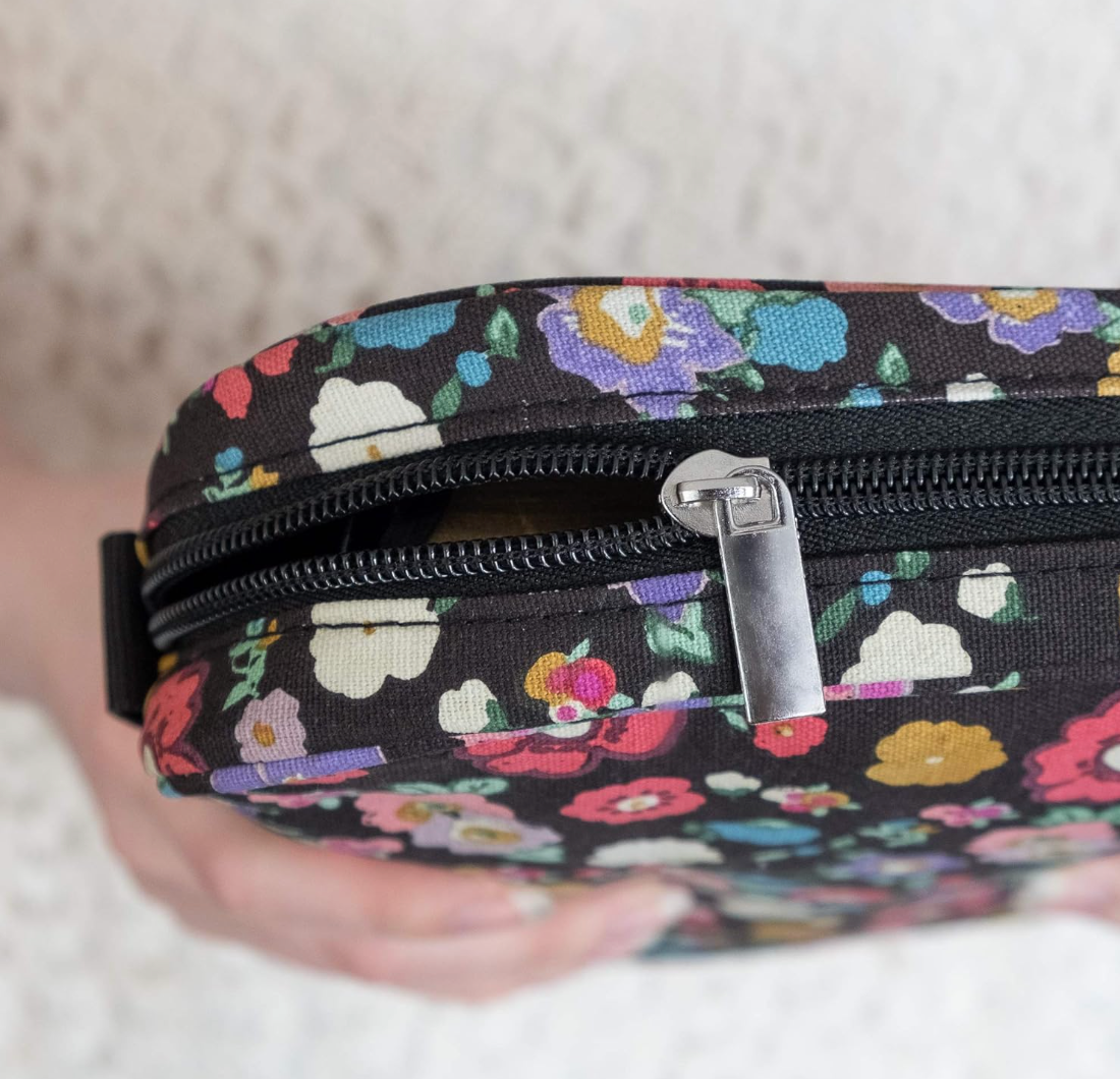 Ella Celebration - Wholesale Bible Cover - Floral Canvas Bible Cover with Zipper and Pockets6