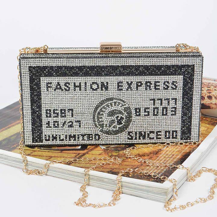 3AM BY H&D ACCESSORIES - Wholesale Clutch Bag - Women's - Rhinestone Credit Card Clutch