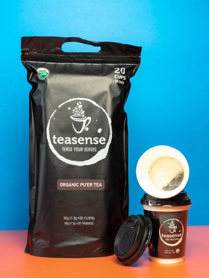 Instant Tea Cup - Organic - 20 pack for wholesale by Teasense