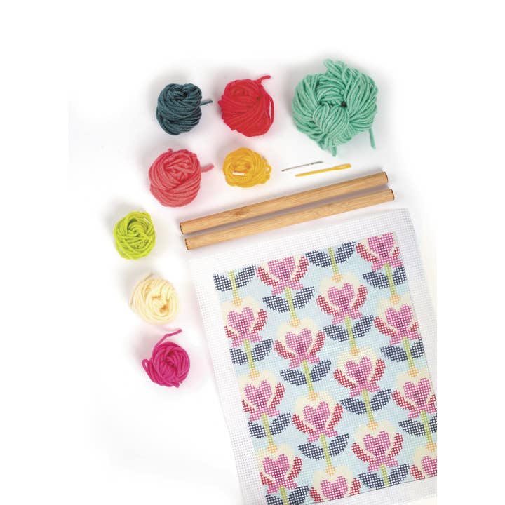 Graine Créative - Wholesale DIY Craft Kit - LOTUS FLOWER CANVAS KIT4