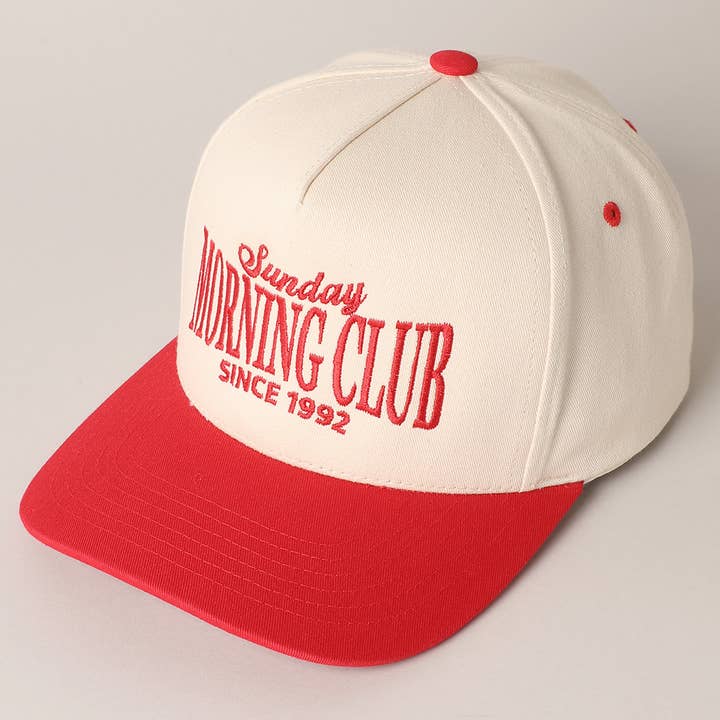 Fashion City - Wholesale Trucker Hat - Unisex - Sunday Morning Club Two-Tone Trucker Hat12