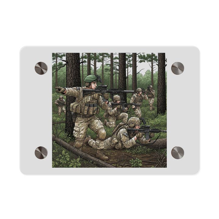 Panel de arte mural acrílico - Entrenamiento de Fuerzas Especiales en McKall para venta al por mayor de MIP