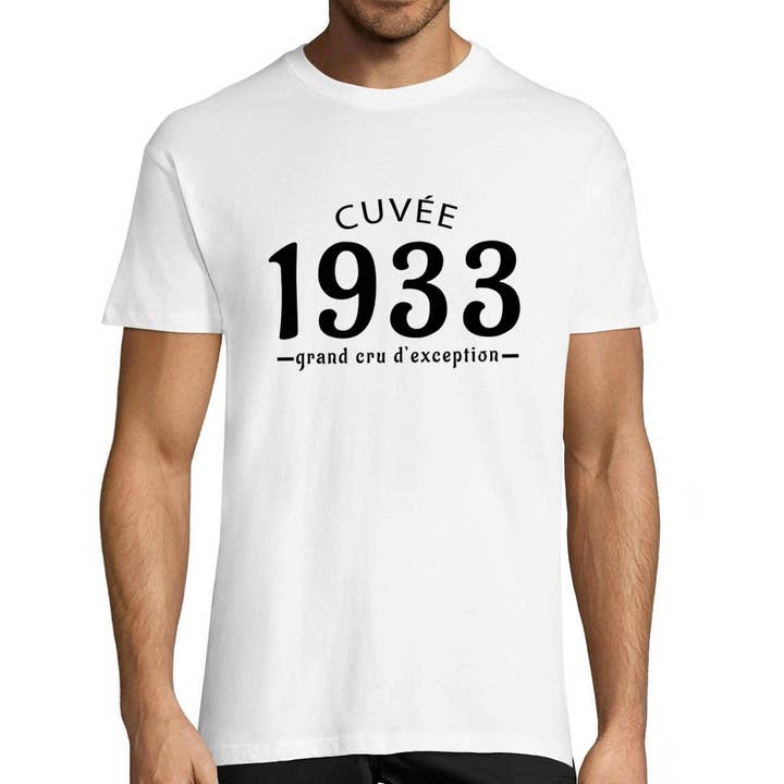 Men's Anniversary 1933 Cuvée Grand Cru T-shirt | Planetee for wholesale by Planetee