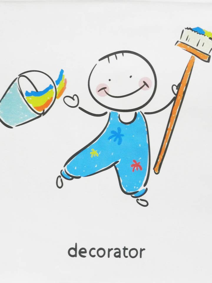 Decorator - Grand torchon en coton pour la personne qui aime pour la vente par Half a Donkey