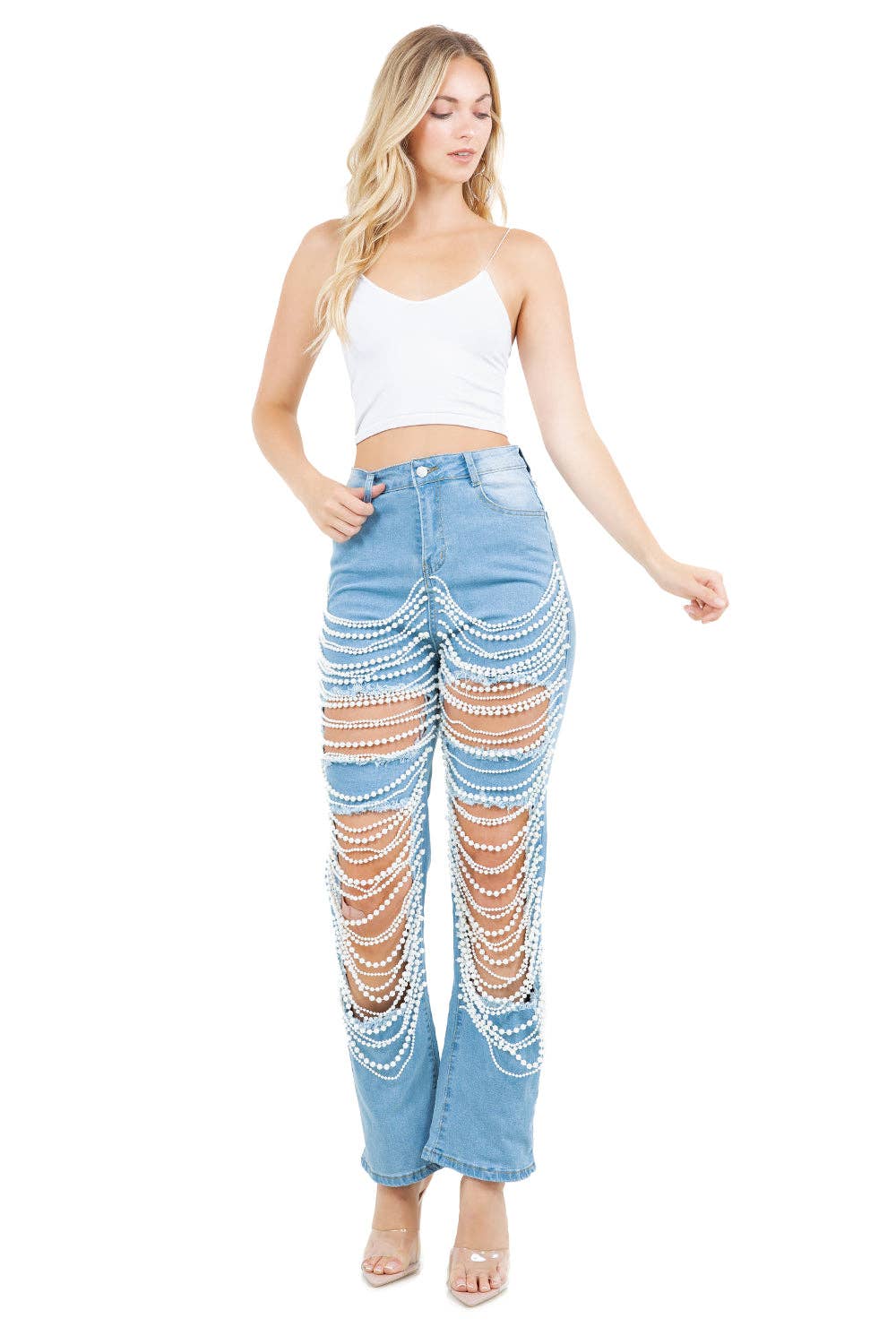 Blau DAMENMODE JEANSHOSEN für den Großhandel auf Faire1