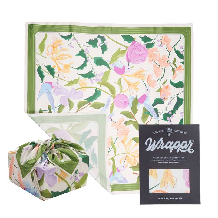 Furoshiki Gift Wrap by Danni Ha | 28", Recycled Polyester for wholesale by Wrappr