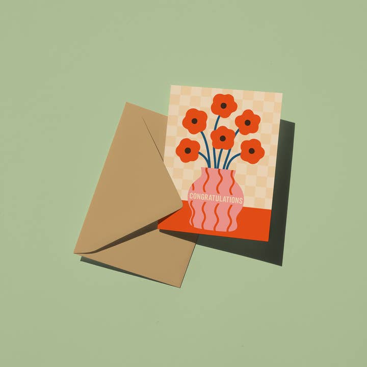 Soko Says - Wholesale Congratulations Card - Congratulations Flower Card1