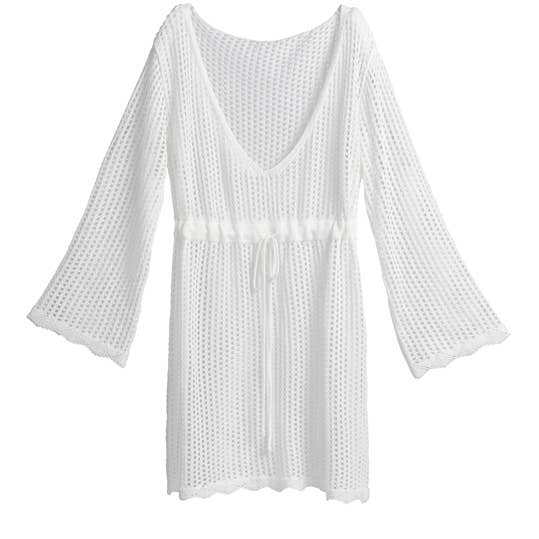 MARINA COVER-UP,WHITE for wholesale by Shiraleah