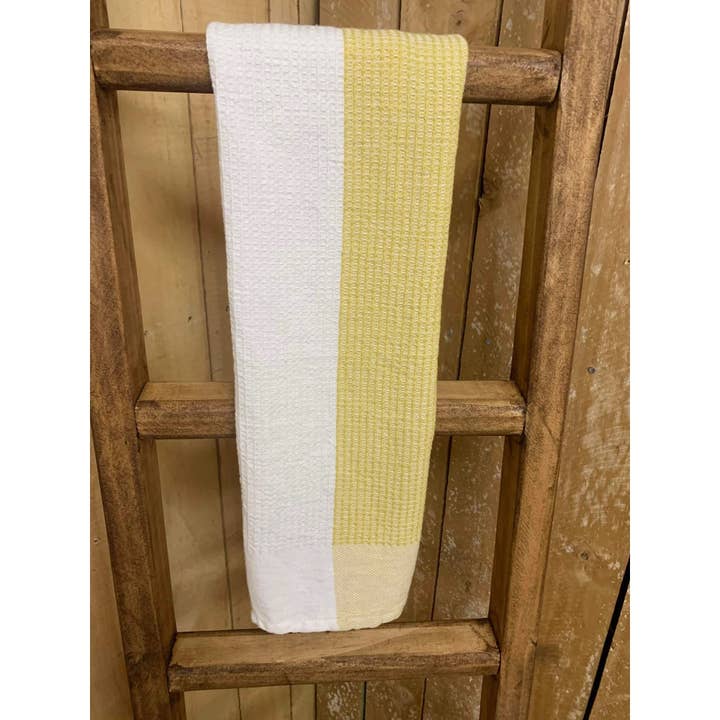 Wholesale Home Decor - Wholesale Tea Towel - Yellow Waffle Towel 20x28in