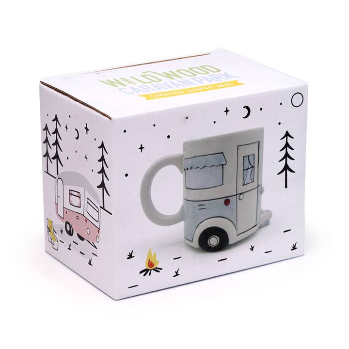 Puckator Ltd - Wholesale Coffee Mug - Home Is Where You Park It Caravan Ceramic Shaped Mug2