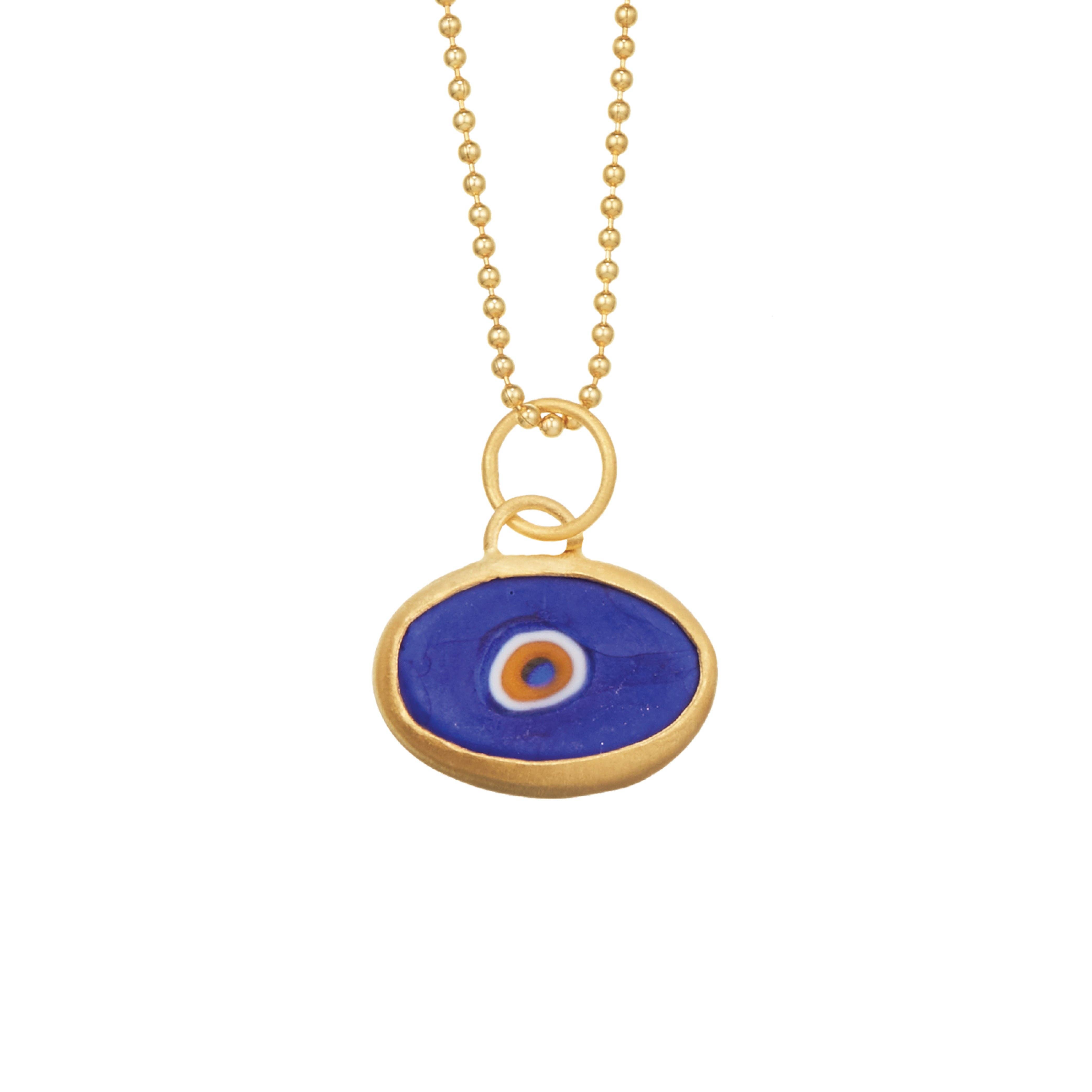 Juju Supply Co. - Wholesale Pendant/Charm Necklace - Orange Protection JuJu Eye in 24K Gold3