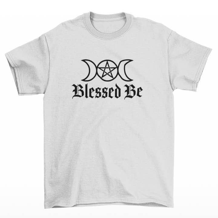 Wickedly Divine Shop - Venta al por mayor Camiseta serigrafiada - Unisex - Bendito sea, Camiseta Metafísica Wicca