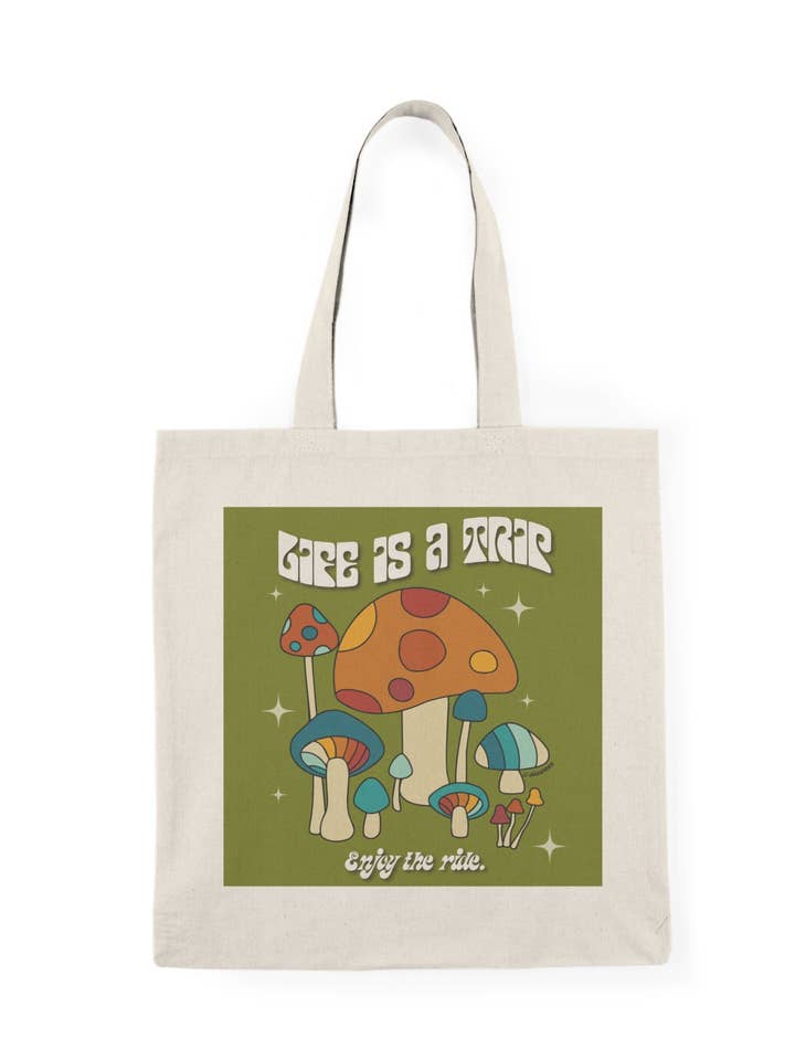 Life's A Trip Tote Bag for wholesale by SlapQueen