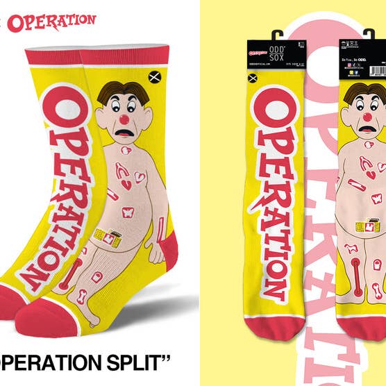 Operation Split - Mens Crew Straight for wholesale by Odd Sox