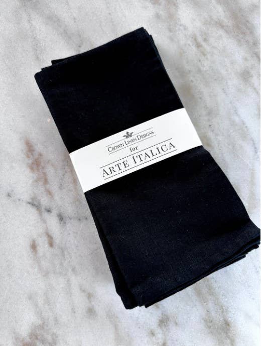 Arte Italica & Crown Linen Designs – Großhandel Papier- & Stoffserviette – Serviettenset aus gewaschenem Leinen - Neue Farbe6