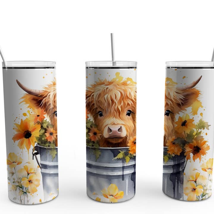Baby Highland Cow Subl Transfer for wholesale by Fun-R-We Creations & Co. Ltd.