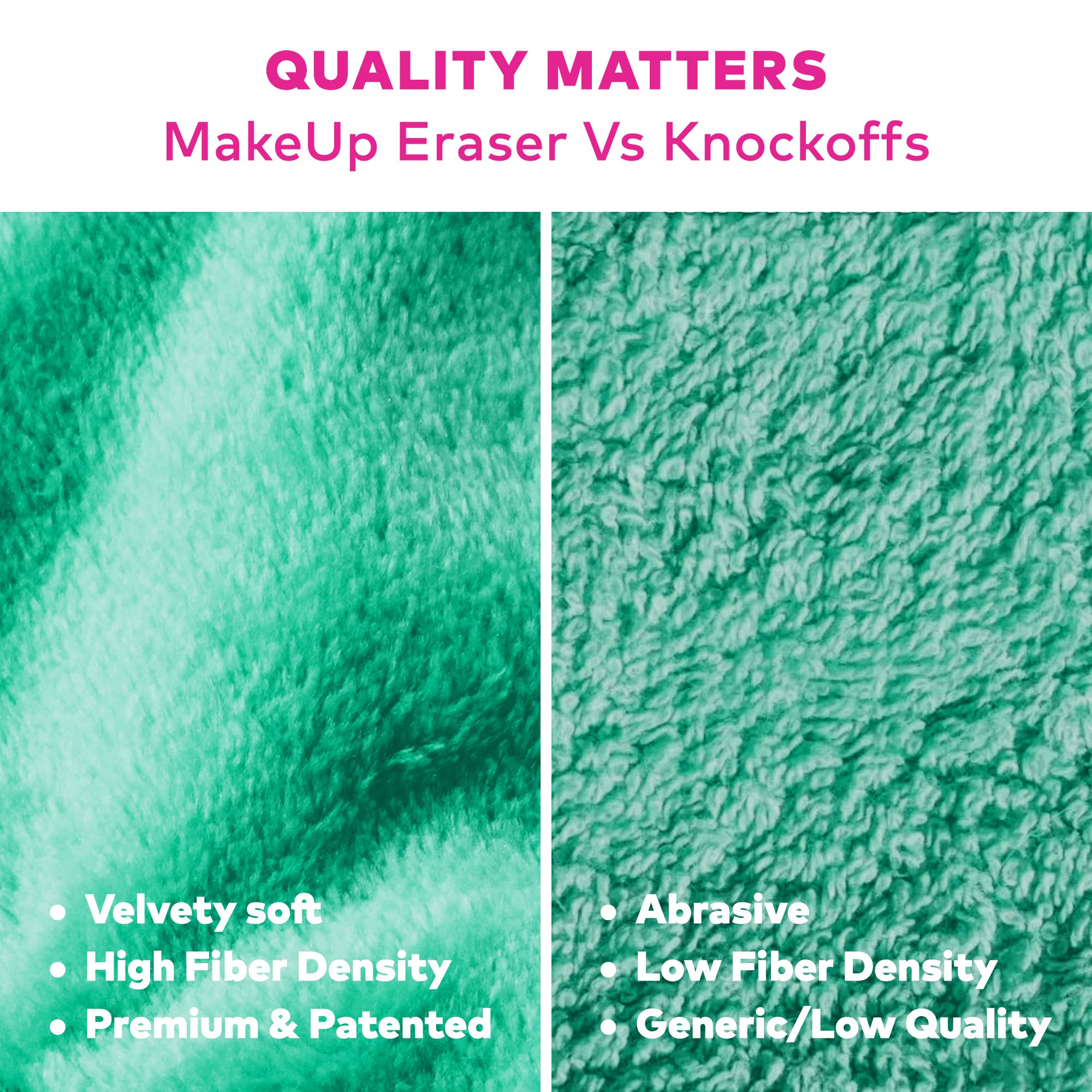 The Original MakeUp Eraser - Wholesale Makeup Remover - Green PRO | 100% Recycled MakeUp Eraser4