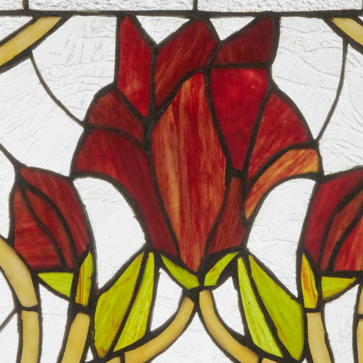 River of Goods - Wholesale Suncatcher - 24"W Floral Vine Tiffany-Style Stained Glass Window Panel13