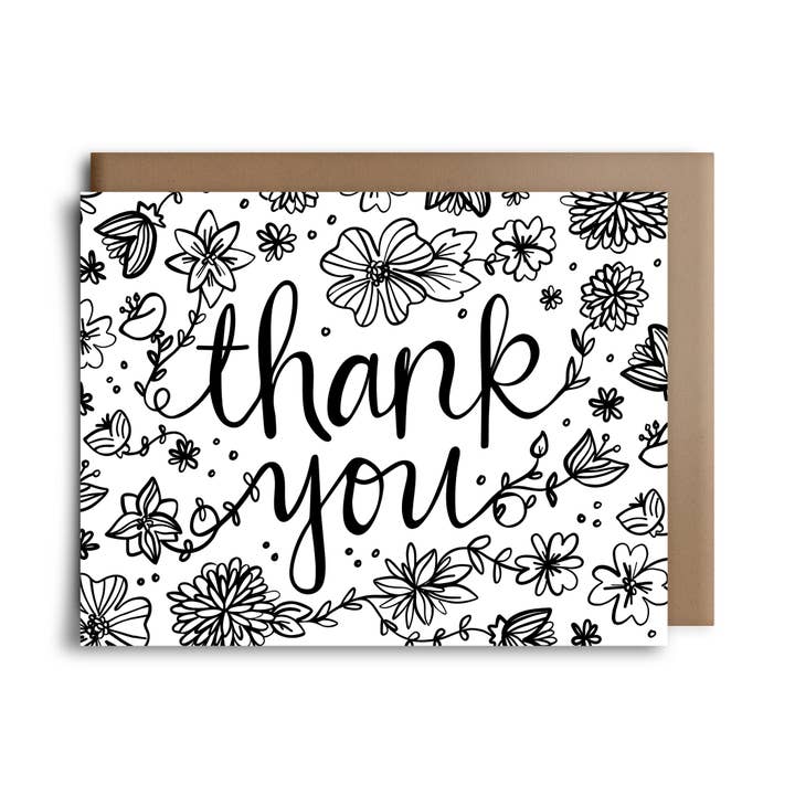 color thanks | greeting card for wholesale by Choke Shirt Company / Towne 9