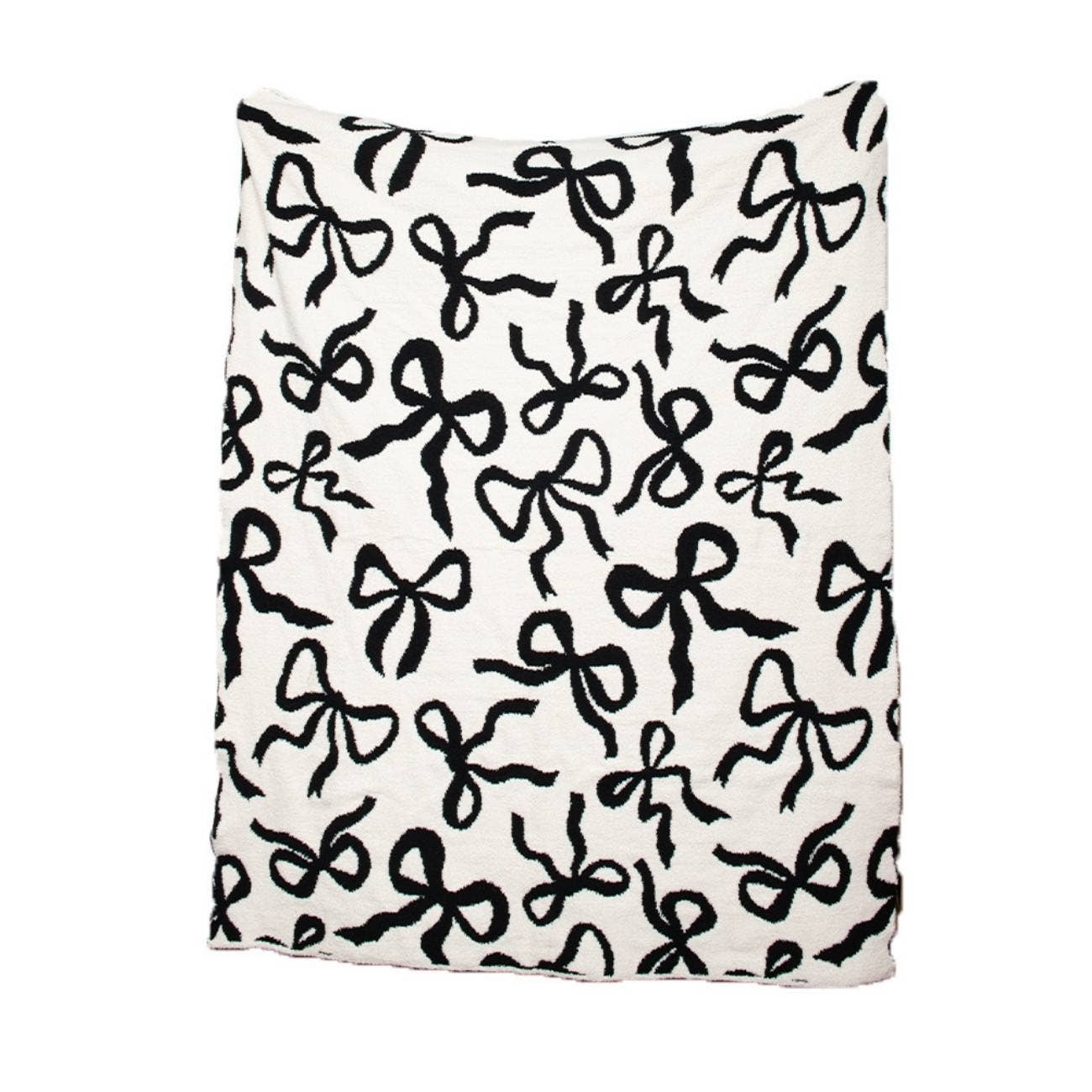 Black & White Bows Double Sided Wholesale Blanket for wholesale on Faire3