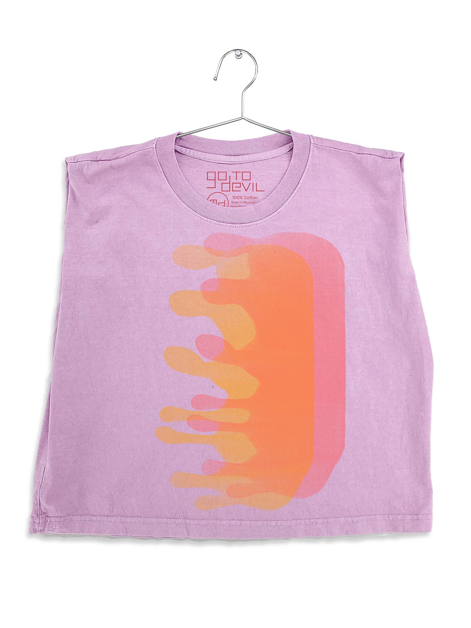 Go To Devil - Vendita all'ingrosso Maglietta serigrafata - Donna - Maglietta Muscolosa Pesante Blob Joan2