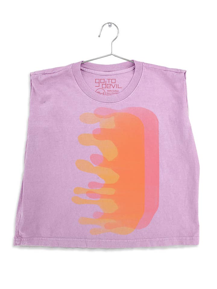 Go To Devil - Vendita all'ingrosso Maglietta serigrafata - Donna - Maglietta Muscolosa Pesante Blob Joan2