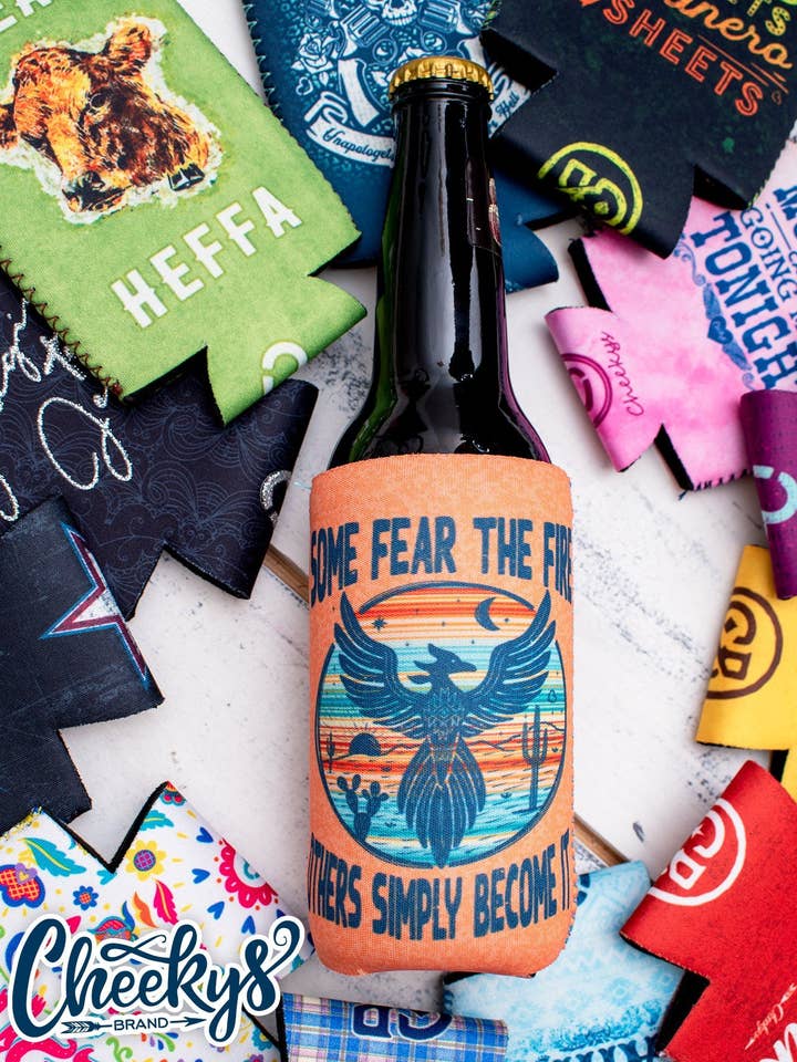 Some Fear the Fire SLIM Can Cooler for wholesale by Cheekys Brand