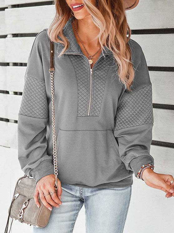 Quarter zip pullover on sale wholesale