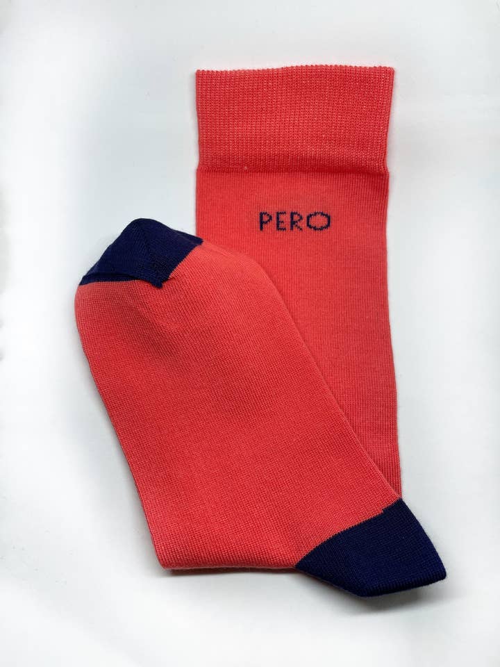 PERO|PERO - Wholesale Socks - Unisex - PINK & NAVY0