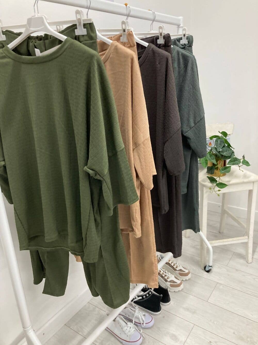 Mixed Colours CHEESECLOTH PATTERN T-SHIRT AND TROUSER CO-ORD SET for wholesale on Faire2