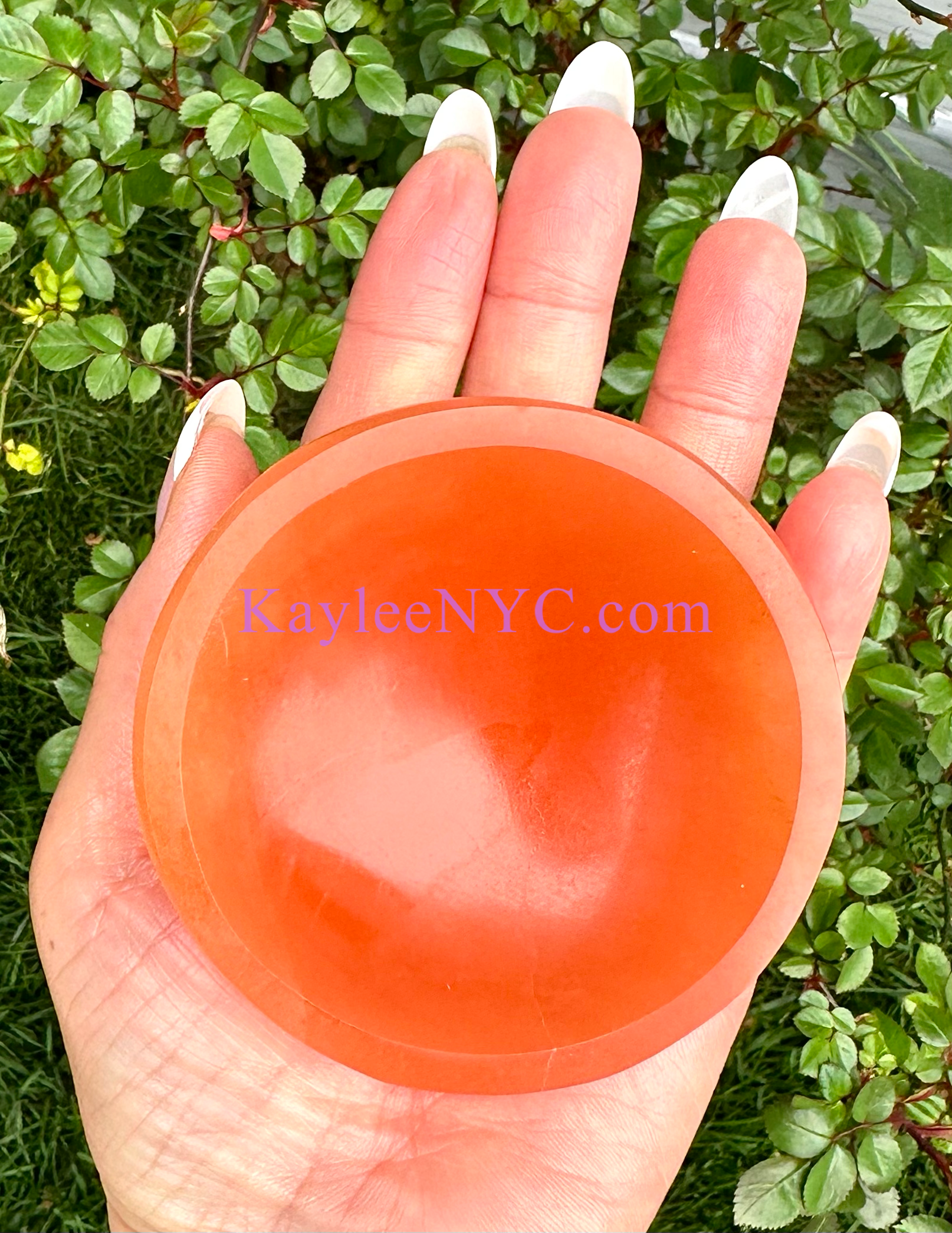 KayleeNYC - Wholesale Spiritual Stone/Crystal - Natural Peach Selenite Bowls Crystal ~8cm3