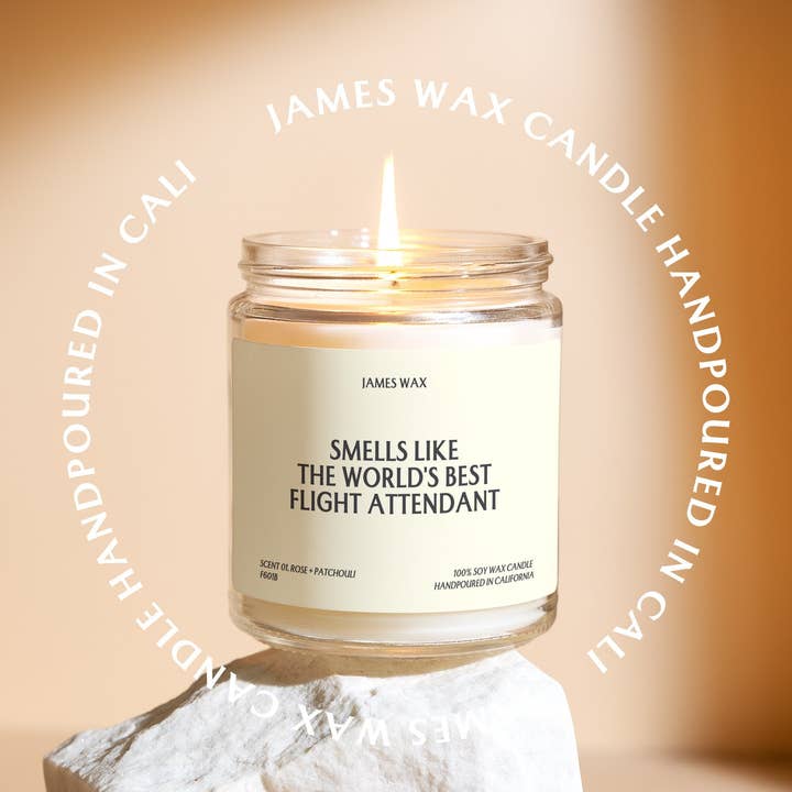 James Wax - Wholesale Jar/Filled Candle - Flight Attendant Candle World's Best Flight Attendant F601B2