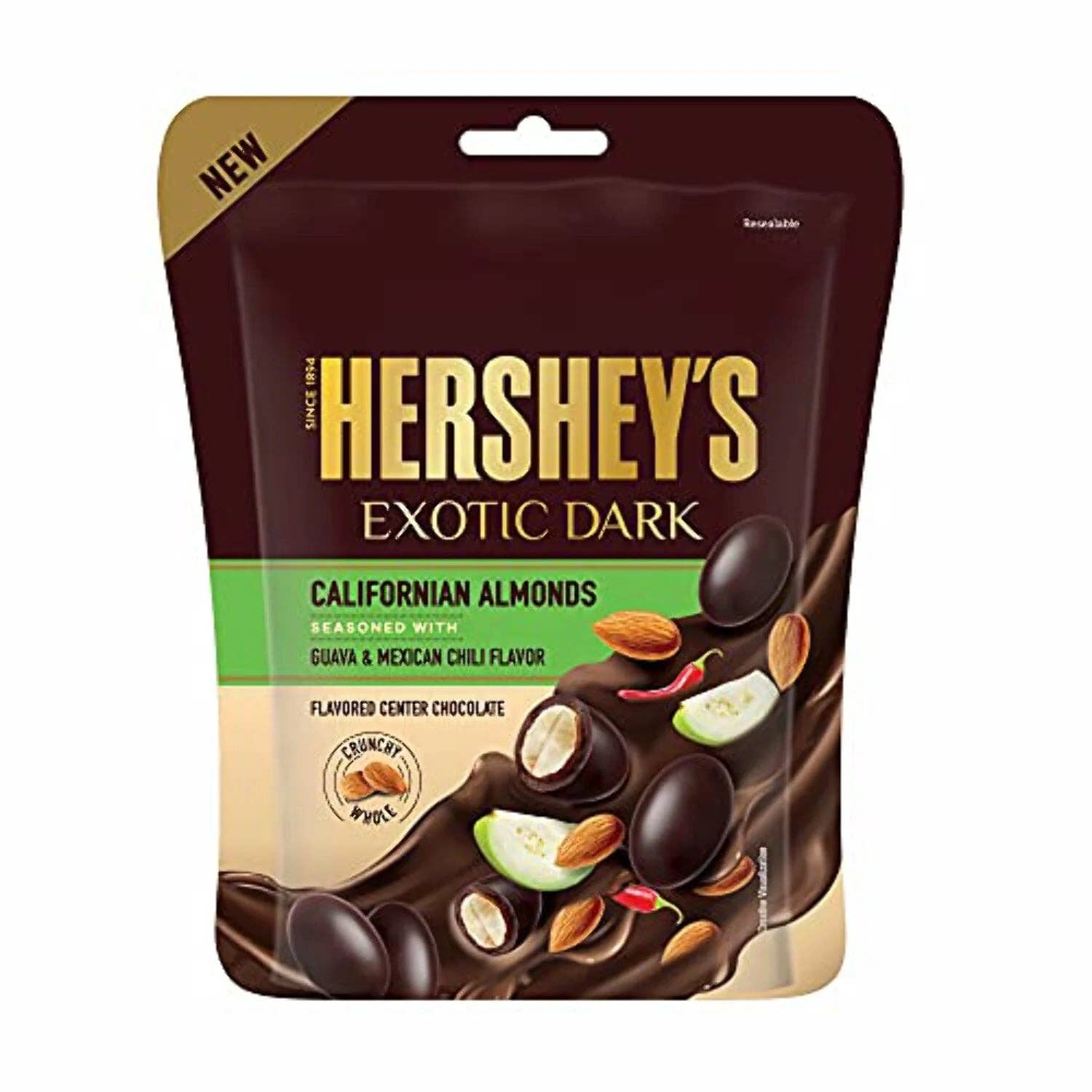 Global Bite Co - Wholesale Chocolate Covered Sweets - Hershey's Exotic Dark Californian Almonds 30g (20pk)1