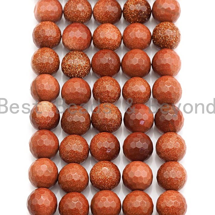 BestBeads&Beyond - Wholesale Beads - Quality Goldstone Smooth/Faceted Beads, sku#U6271