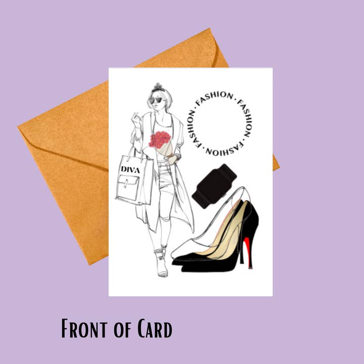 Fashion Greeting Card for wholesale by Betty J