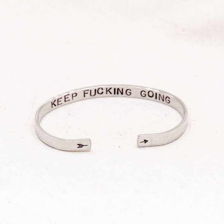 Nautically Northern - Wholesale Cuff Bracelet - "Keep F***ing Going" Cuff Bracelet12