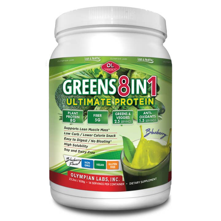 OLYMPIAN LABS, INC. - Wholesale Protein/superfood powder - GREENS 8 IN 1 ULTIMATE PROTEIN Complete Superfood