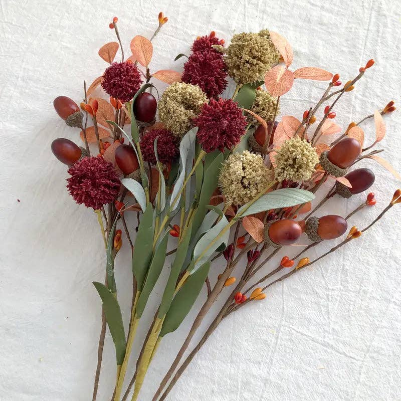 Huis Van Merken - Wholesale Artificial Flowers - Autumn Hydrangea Artificial Flowers - DIY Thanksgiving Decor2