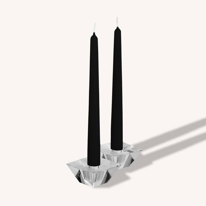 Candele coniche nere, 30,5 cm, confezione da 12 per la vendita all'ingrosso da parte di Hyoola Candles