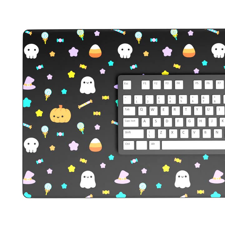 **PRE-ORDER** Kawaii Halloween Candy Dark Mode Collection Desk Mat for wholesale by Oshkico