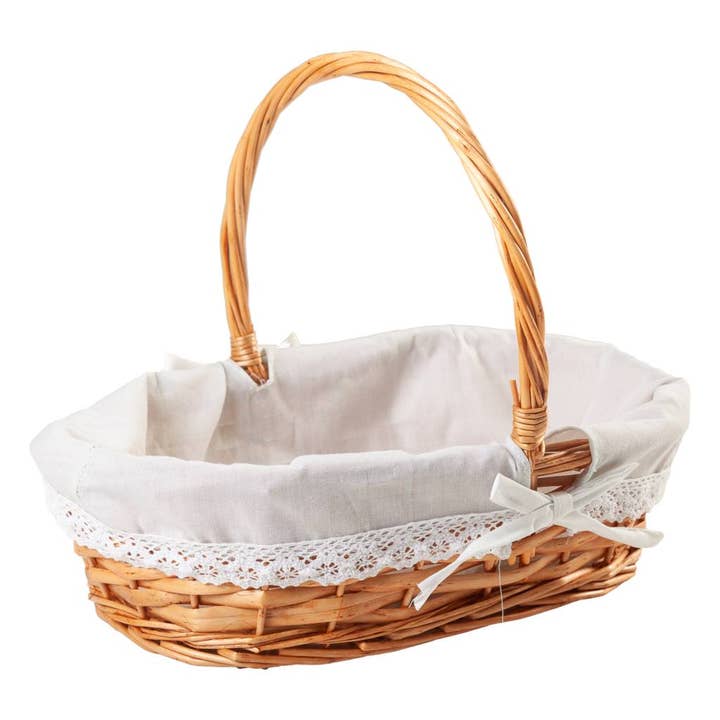 Creaciones Meng - Wholesale Mand - Gewatteerd mandje van natuurlijk rieten