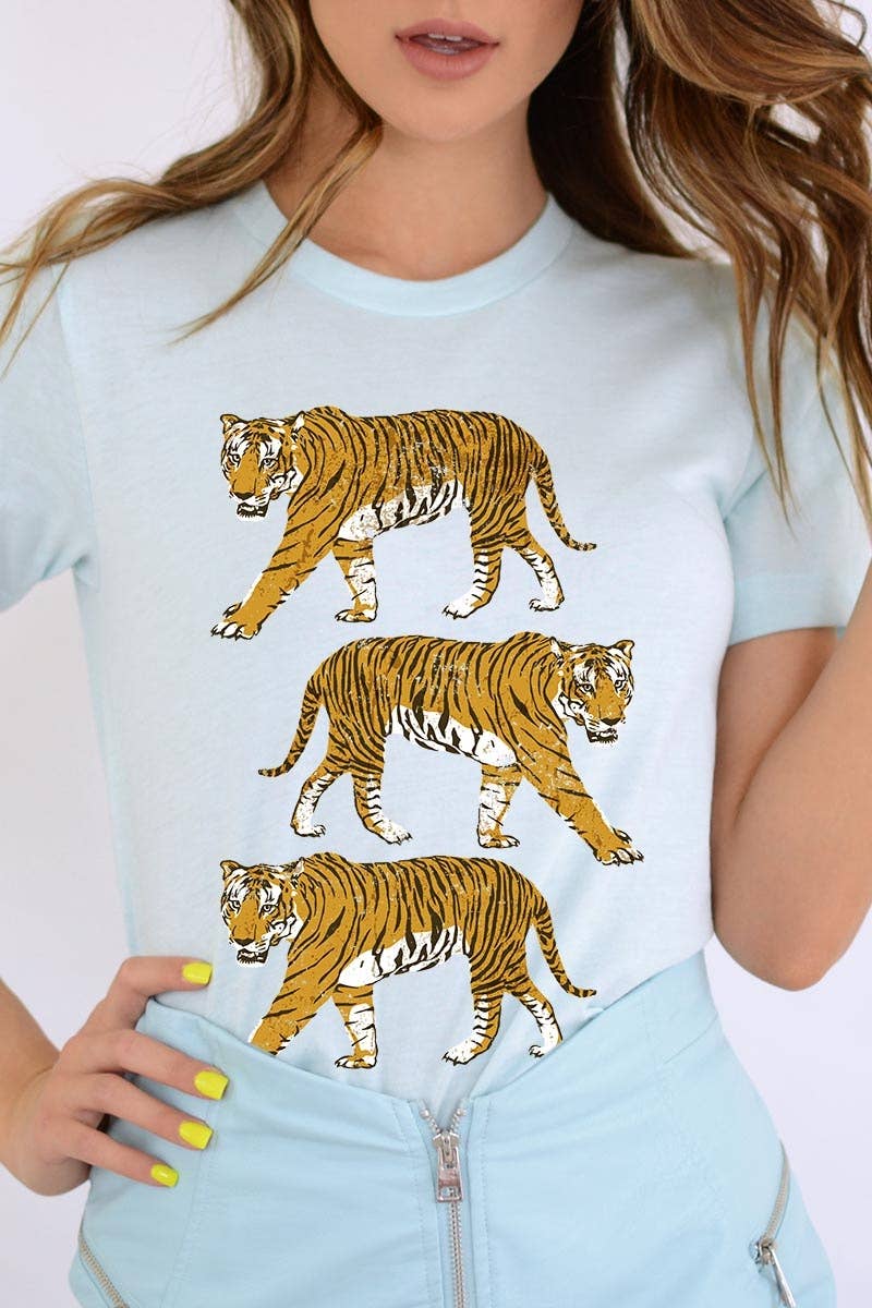 COLORBEAR – Engroshandel Grafisk t-shirt - Dame – Retro Tigers Grafisk T-shirt5