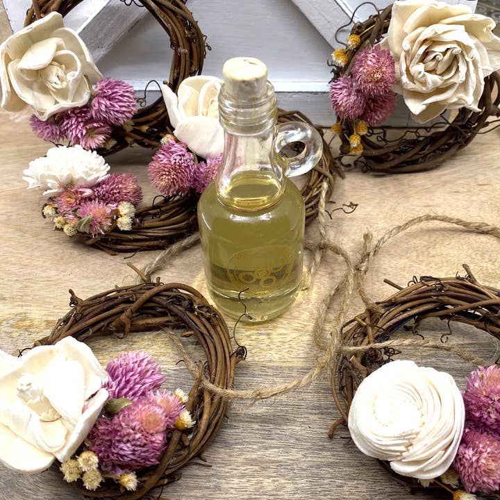 Sunsum Intentional Living - Wholesale Ornament - Mini Grapevine Wreath Ornaments with Dried Flowers, 3”