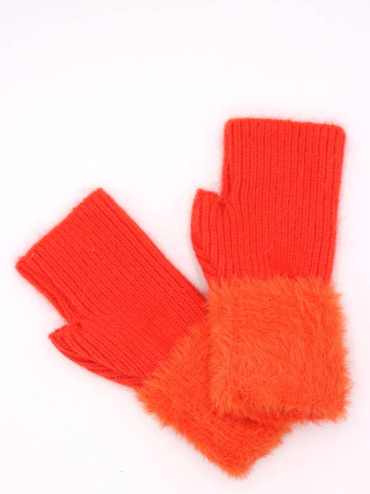 #GT7419 Fäustlinge mit Kunstfell für den Großhandel von LIL' MOON