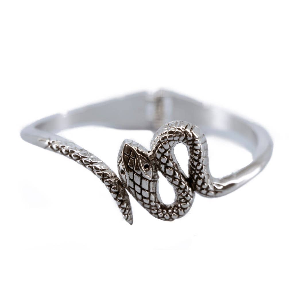 Western Fashion - Wholesale Cuff Bracelet - 1238 - Snake Bracelet, Silver0