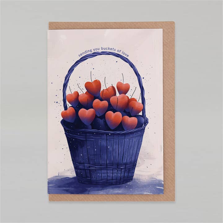 Skickar dig kärleksfulla korgar | Krya på dig-kort | Vänskap för wholesale av Botanopia - gifts , decor and cards for plant lovers