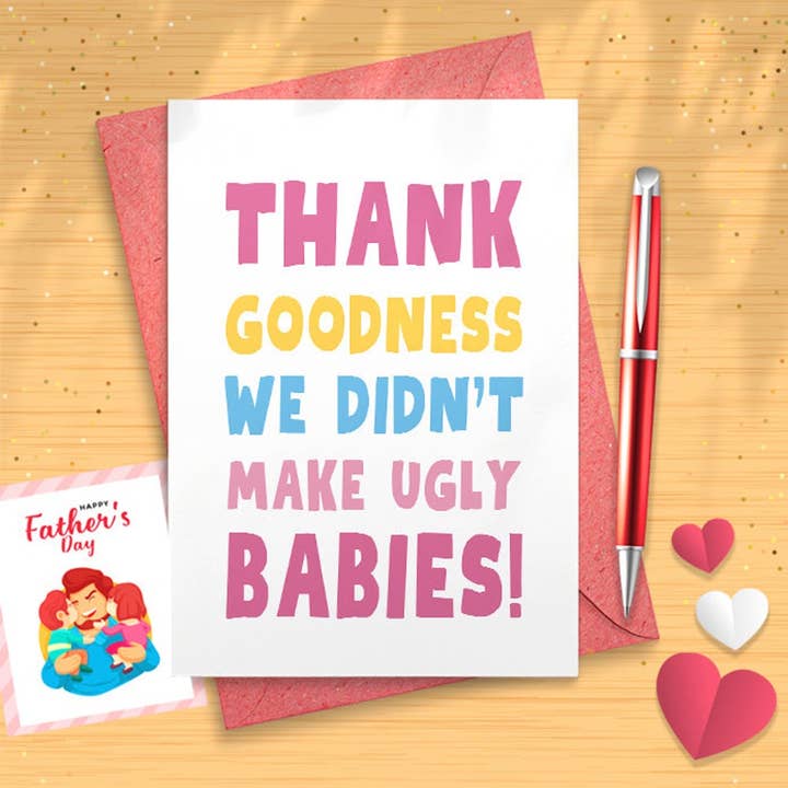 Funny Mothers Fathers Day Card For Wife Husband, Humorous for wholesale by VenusArtsShop