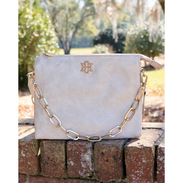 Caroline Hill - Wholesale Crossbody Bag - Women's - Ariana Crossbody Shimmer Champagne